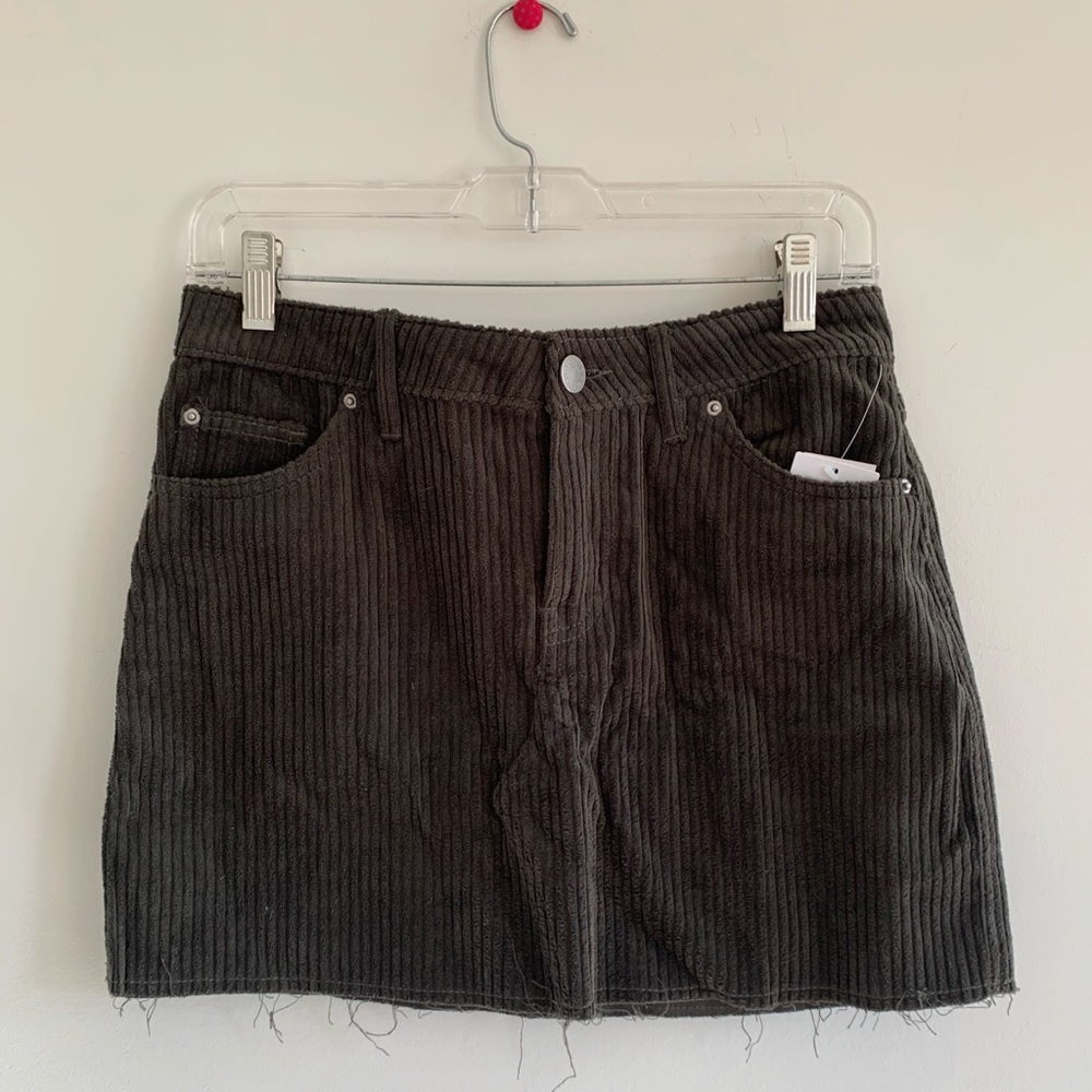 Carbon BDG Olive Corduroy Skirt
